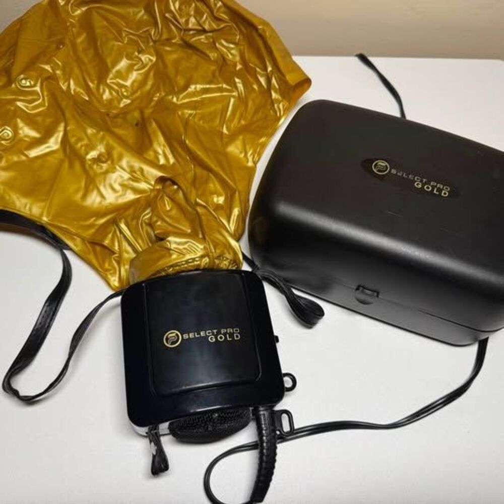 Rare! Select Pro Gold Ionizing Soft Bonnet Hair Dryer